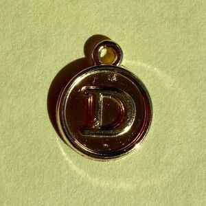 “D” Charm jewelry making Necklace bracelet ring baubles keychain ID tag lanyard
